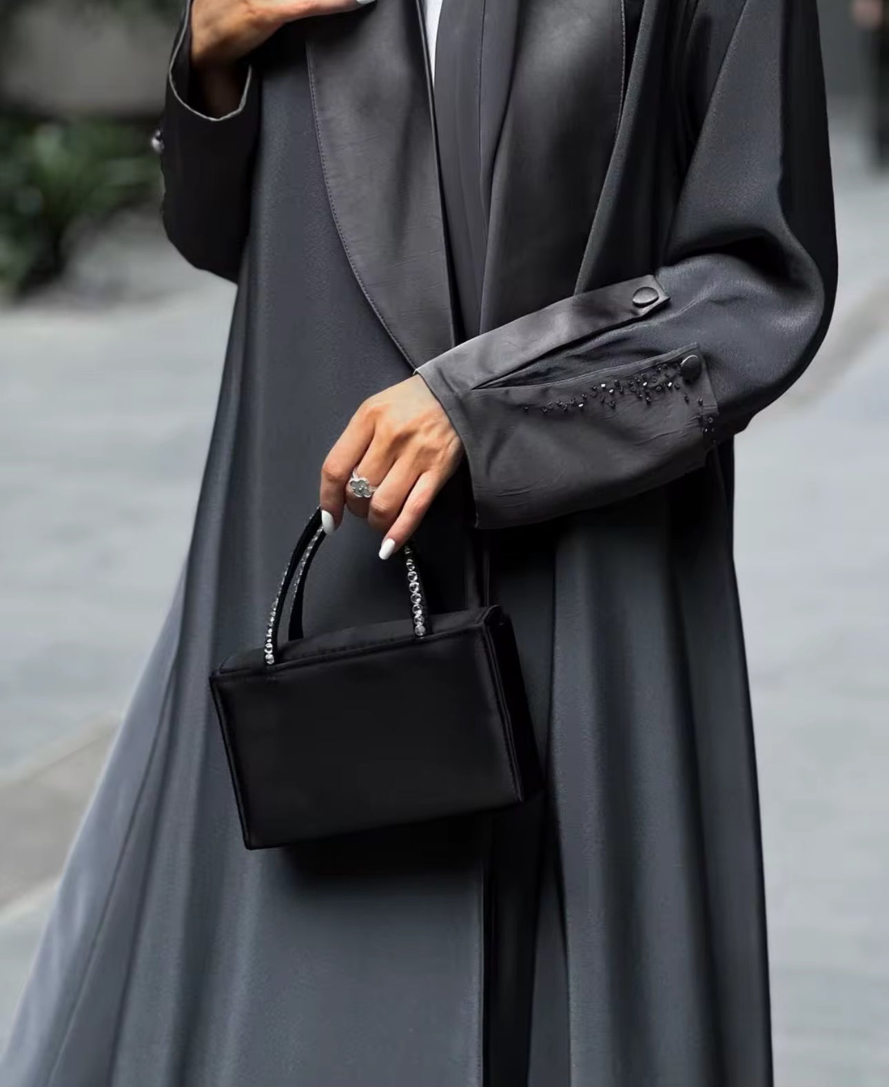 Abaya Blazer Charcoal