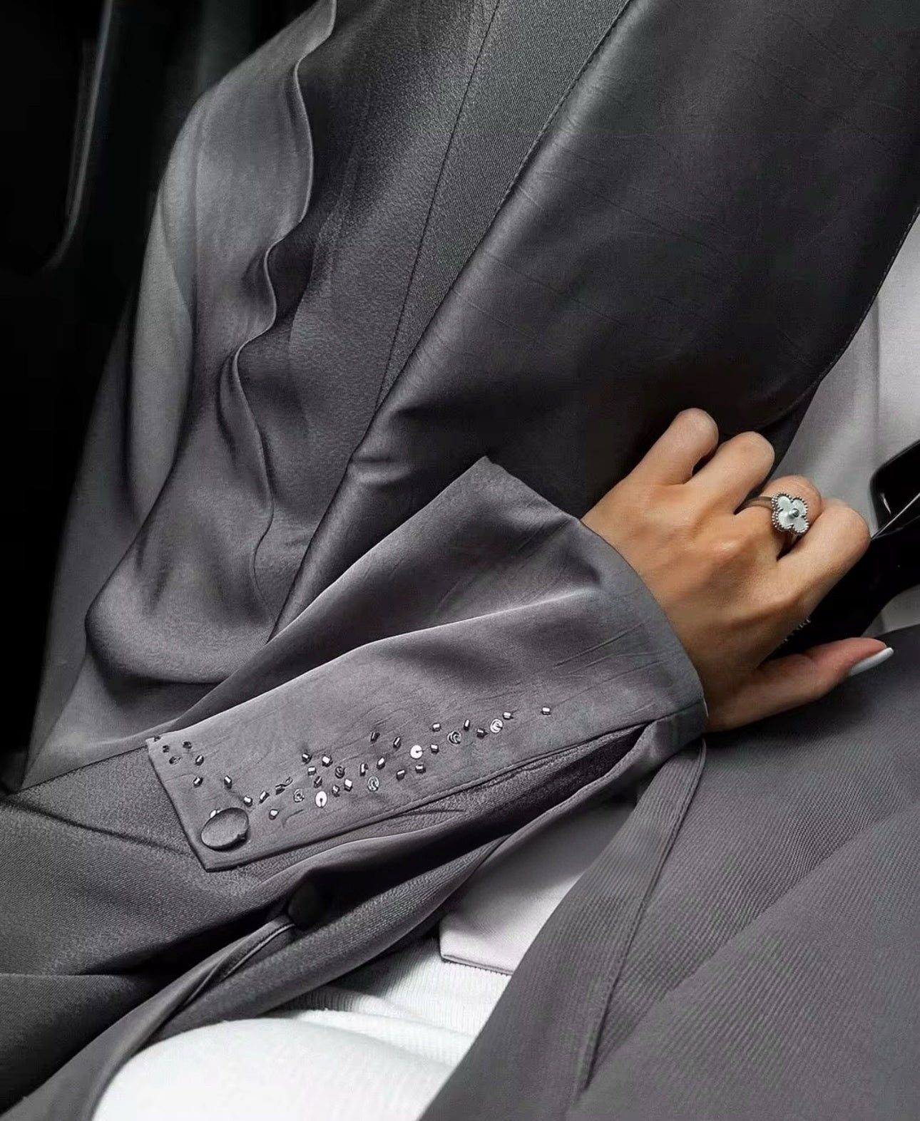 Abaya Blazer Charcoal