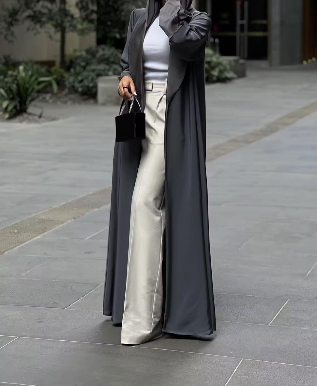 Abaya Blazer Charcoal